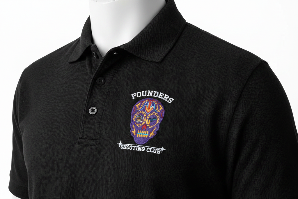 Black Polo - White Font