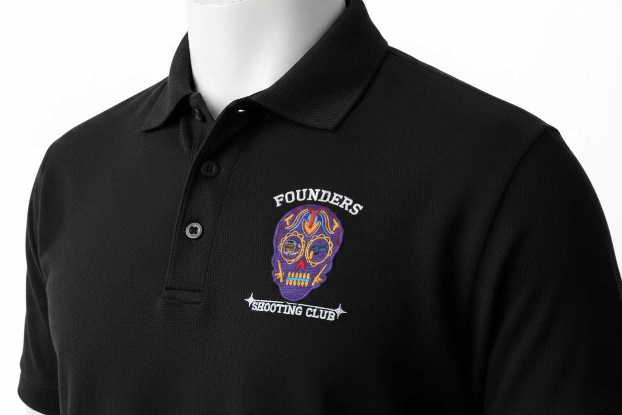 Black Polo - White Font