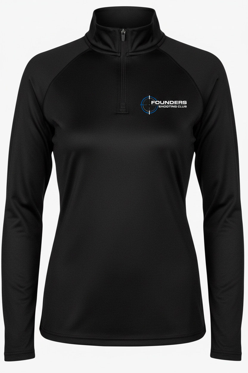 Founders Shooting Club Black 1/4 Zip Mockup
